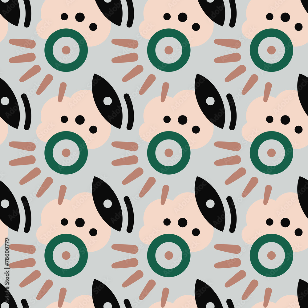Naklejka premium Abstract geometric seamless pattern. Vector illustration