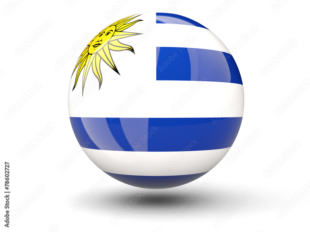 Round icon of flag of uruguay Round icon of flag of uruguay