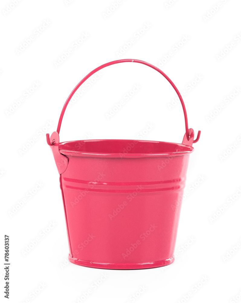 red metal bucket red metal bucket