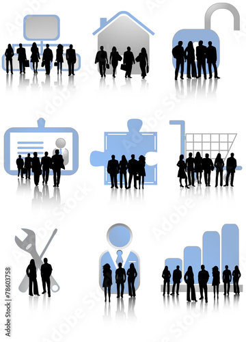 Illustration of business people