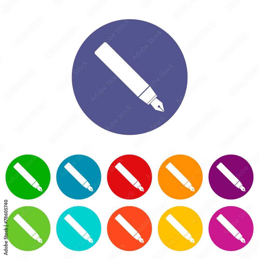 Pen flat icon