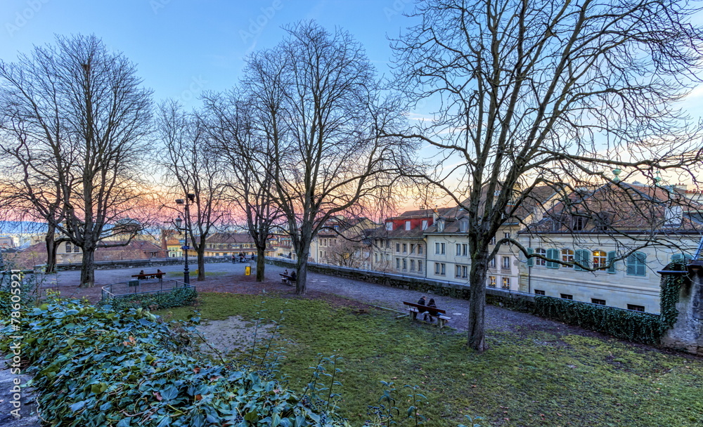 Agrippa-d'Aubigne terrace, Geneva, Switzerland, HDR Agrippa-d'Aubigne terrace, Geneva, Switzerland, HDR