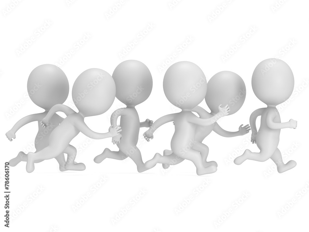 Crowd of people running. Sport illustration. Crowd of people running. Sport illustration.