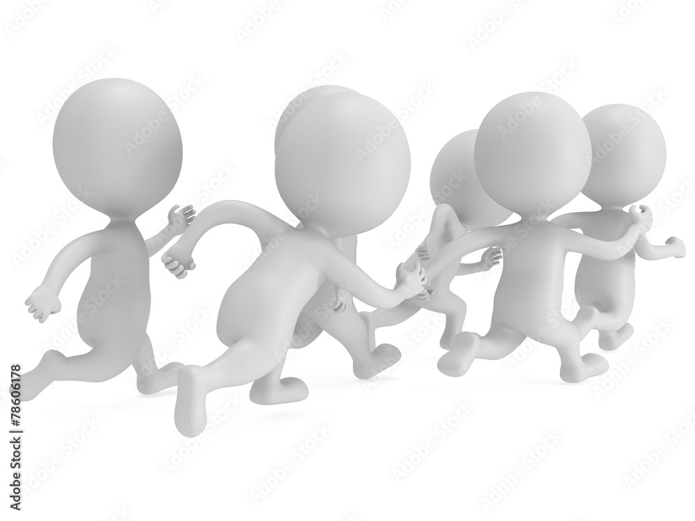 Crowd of people running. Sport illustration. Crowd of people running. Sport illustration.