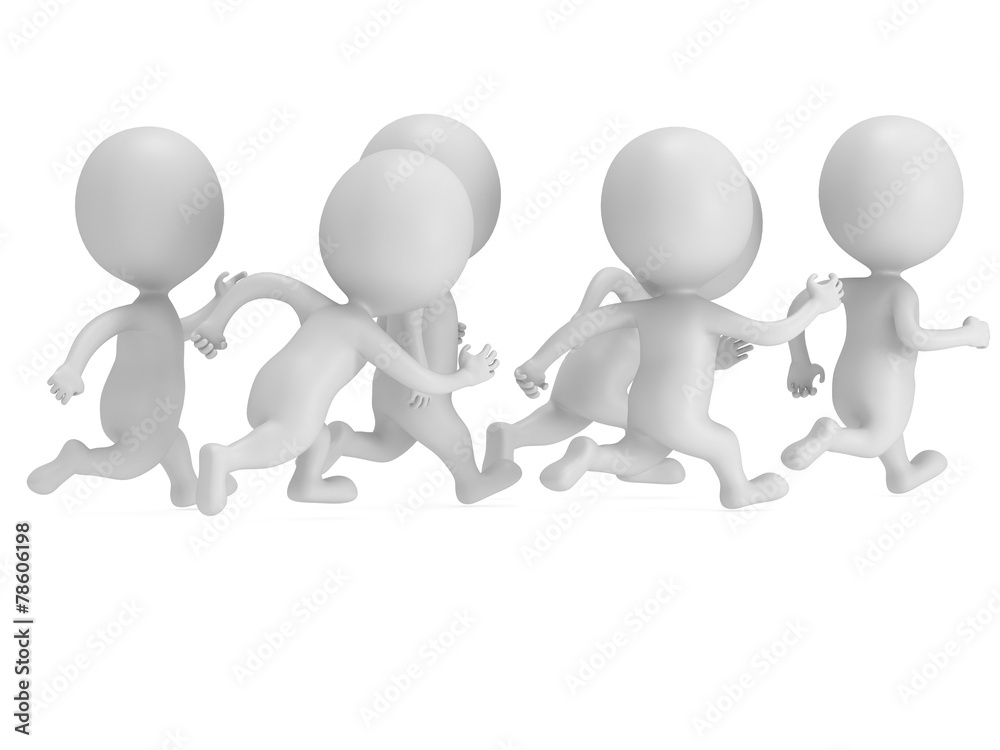 Crowd of people running. Sport illustration. Crowd of people running. Sport illustration.