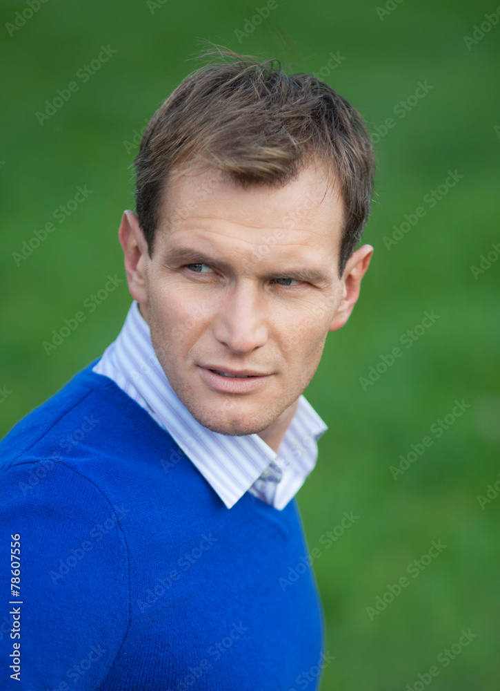 Portrait of pensive man Portrait of pensive man