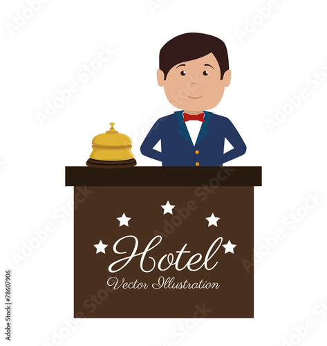 Hotel design, vector illustration.