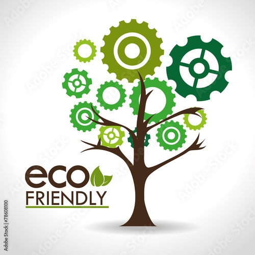 Ecology design, vector illustration.