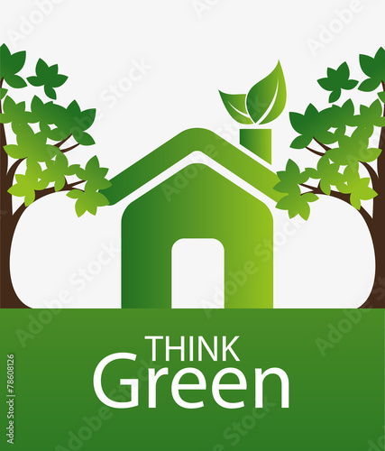 Ecology design, vector illustration.