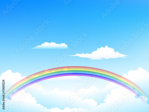 空　虹　背景