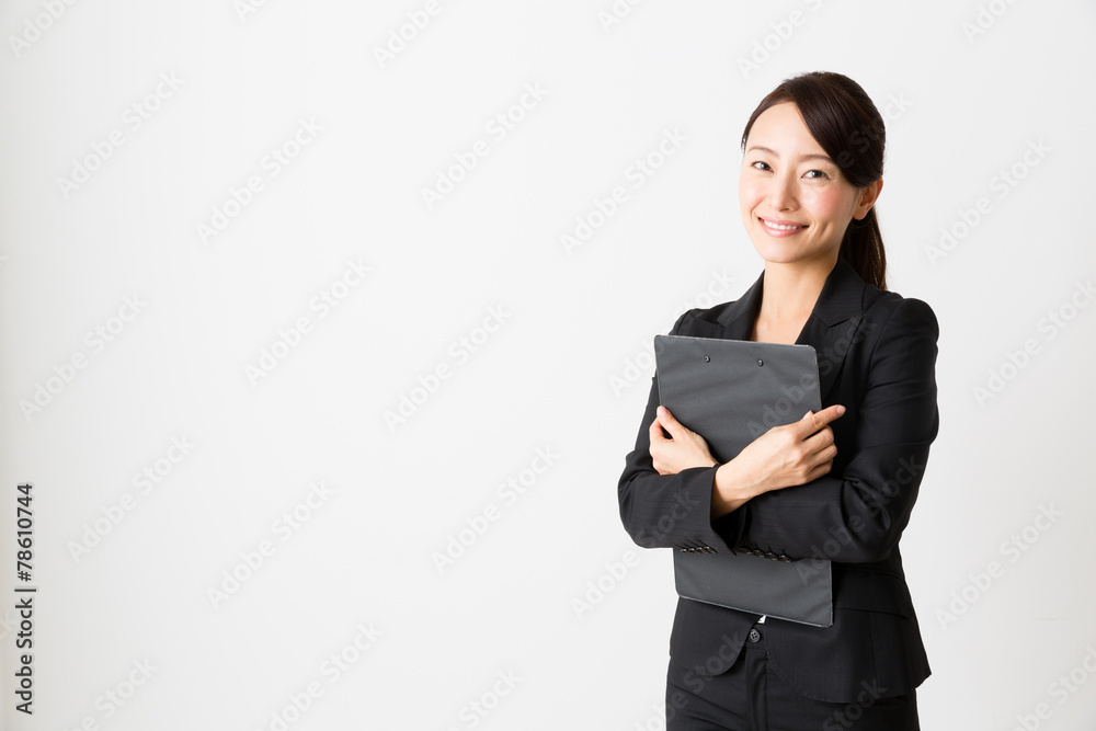 asian businesswoman on white background asian businesswoman on white background