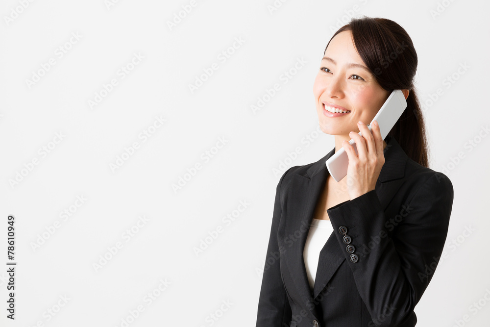 asian businesswoman on white background asian businesswoman on white background
