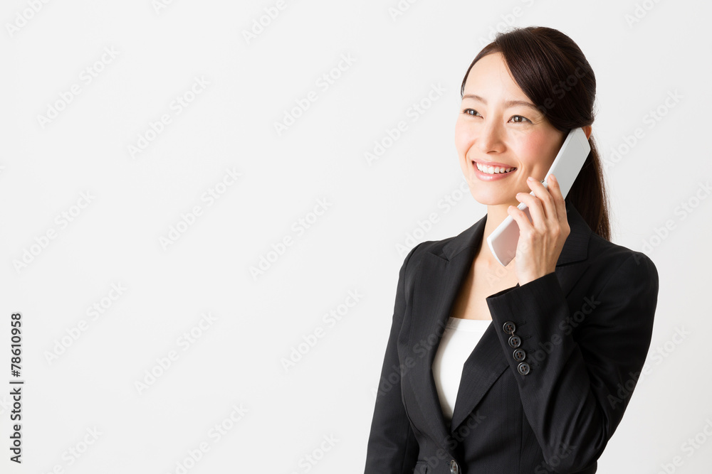 asian businesswoman on white background asian businesswoman on white background