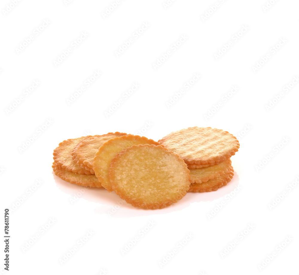 biscuits on white background biscuits on white background