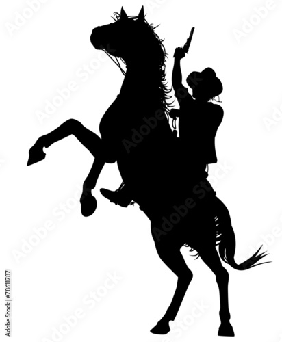 Horseback cowboy