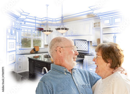 Senior Couple Over Kitchen ...