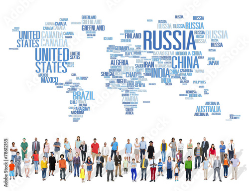 Russia Global World International Countries Concept
