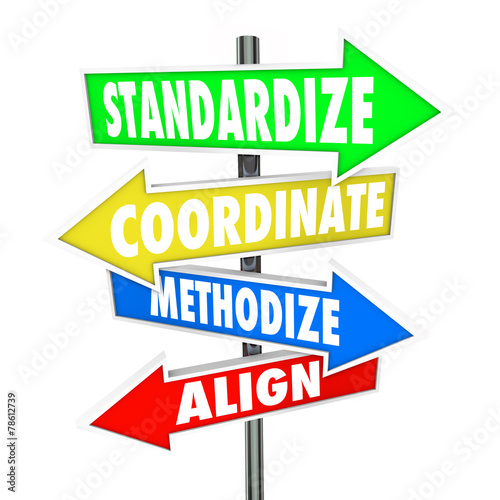 Standardize Coordinate Methodize Align Arrow Signs