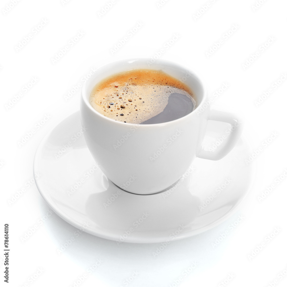 Cup of coffee isolated on white Cup of coffee isolated on white