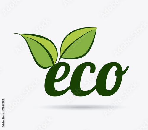 Ecology design, vector illustration.
