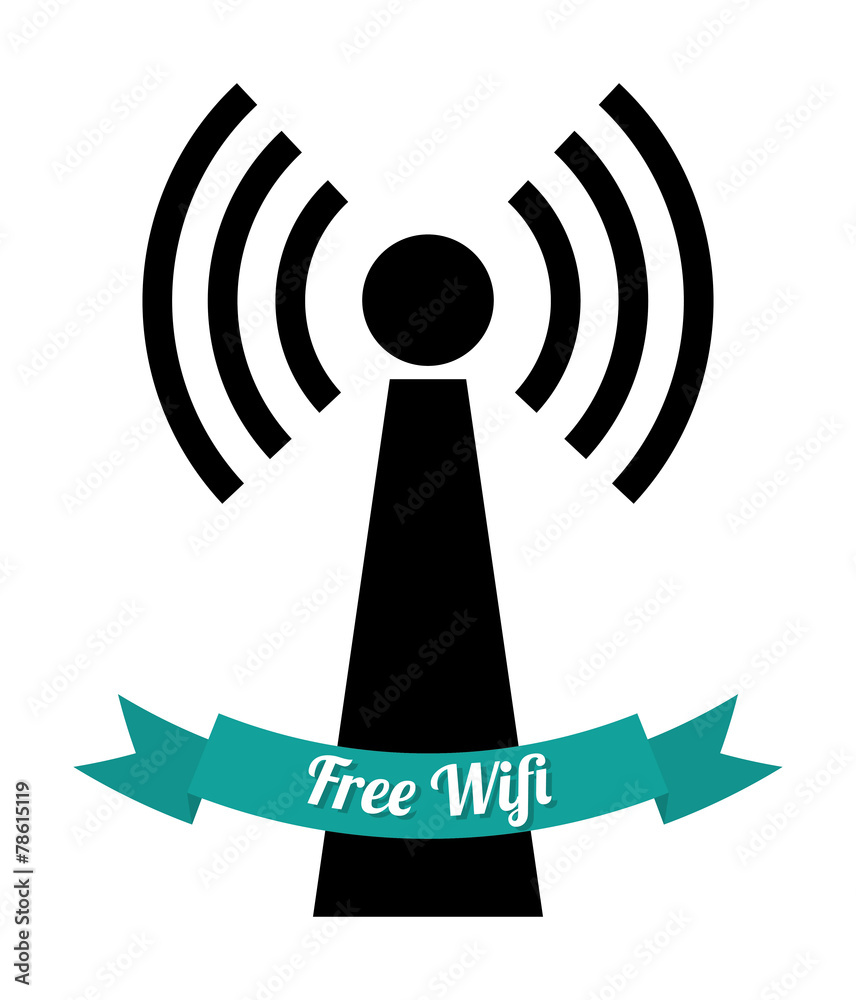 Wi-fi design, vector illustration. Wi-fi design, vector illustration.