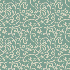 Wandcirkels Bloemenprints patronen Vintage sierpatroon in retro stijl  © hoverfly