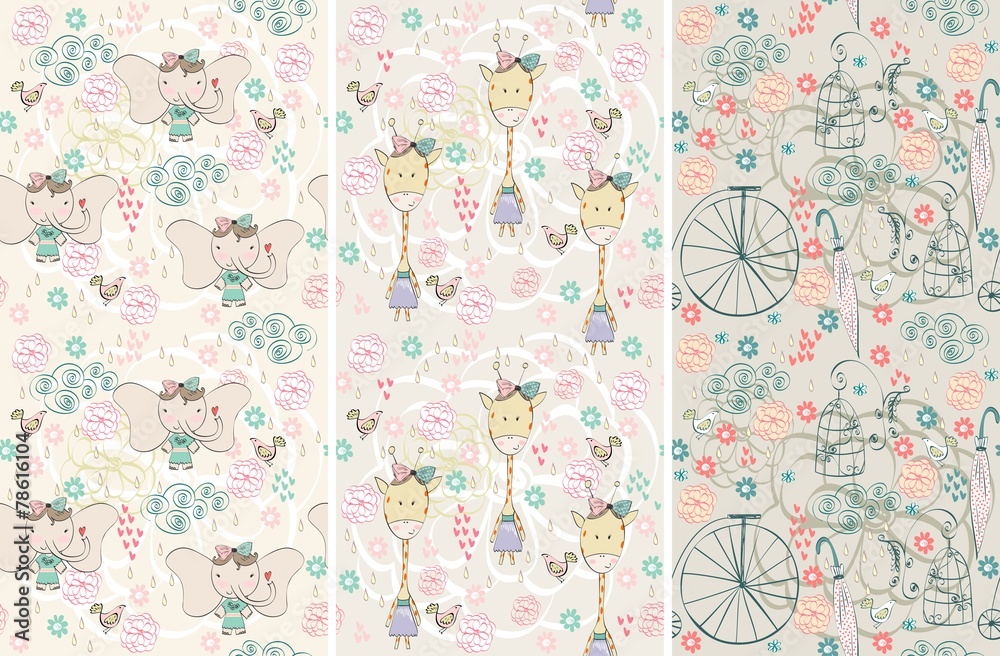 Naklejka premium seamless pattern