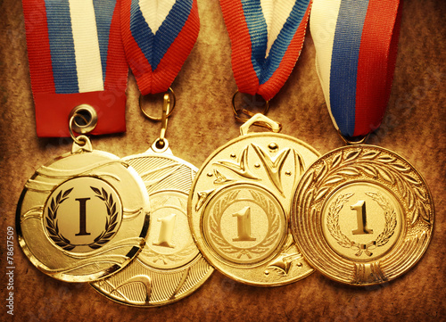 Metal medals photo