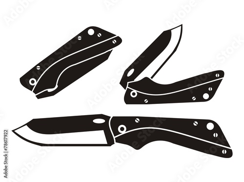 folding knife - pictogram