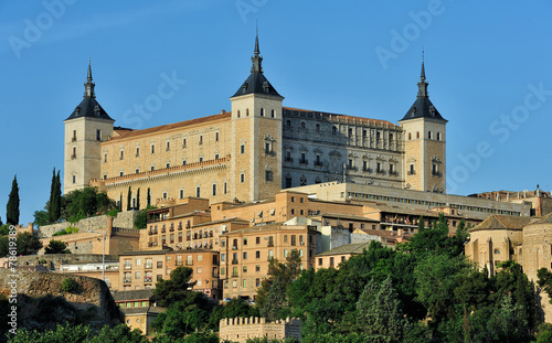 Alcazar and old part of Toledo, Spain