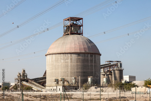 Photography Cement factory building in Jebel Ali, Dubai, UAE