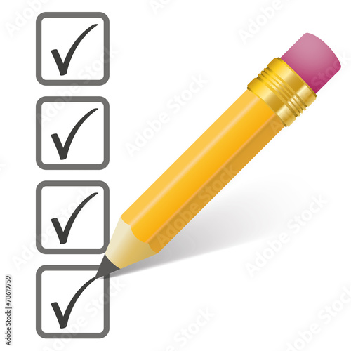 Pencil Checklist 4 Ticks