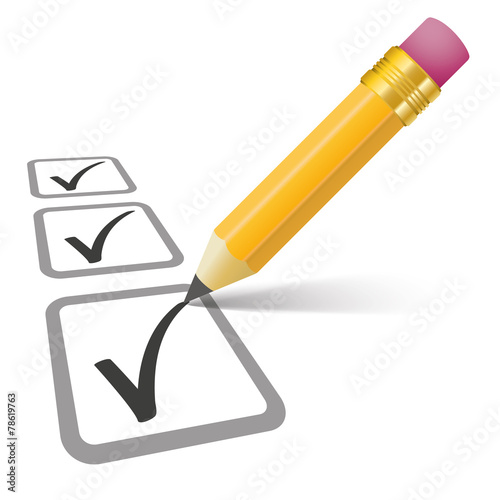 Pencil Checklist 3 Ticks