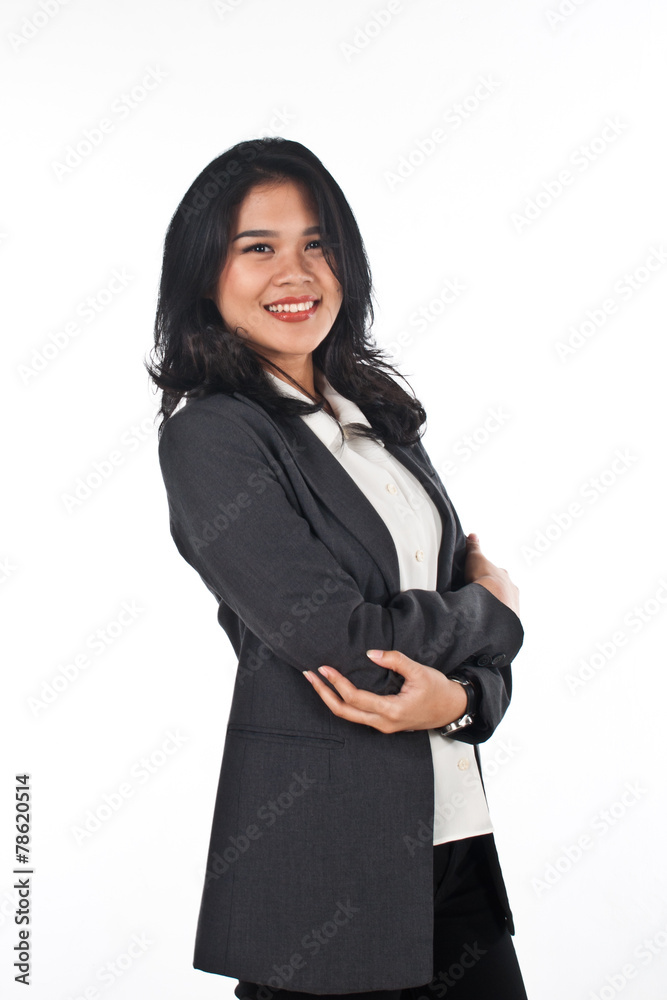 Beautiful woman with good job and success careers Beautiful woman with good job and success careers