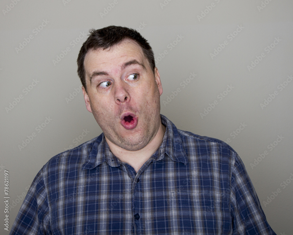 Shocked at what he is seeing Shocked at what he is seeing