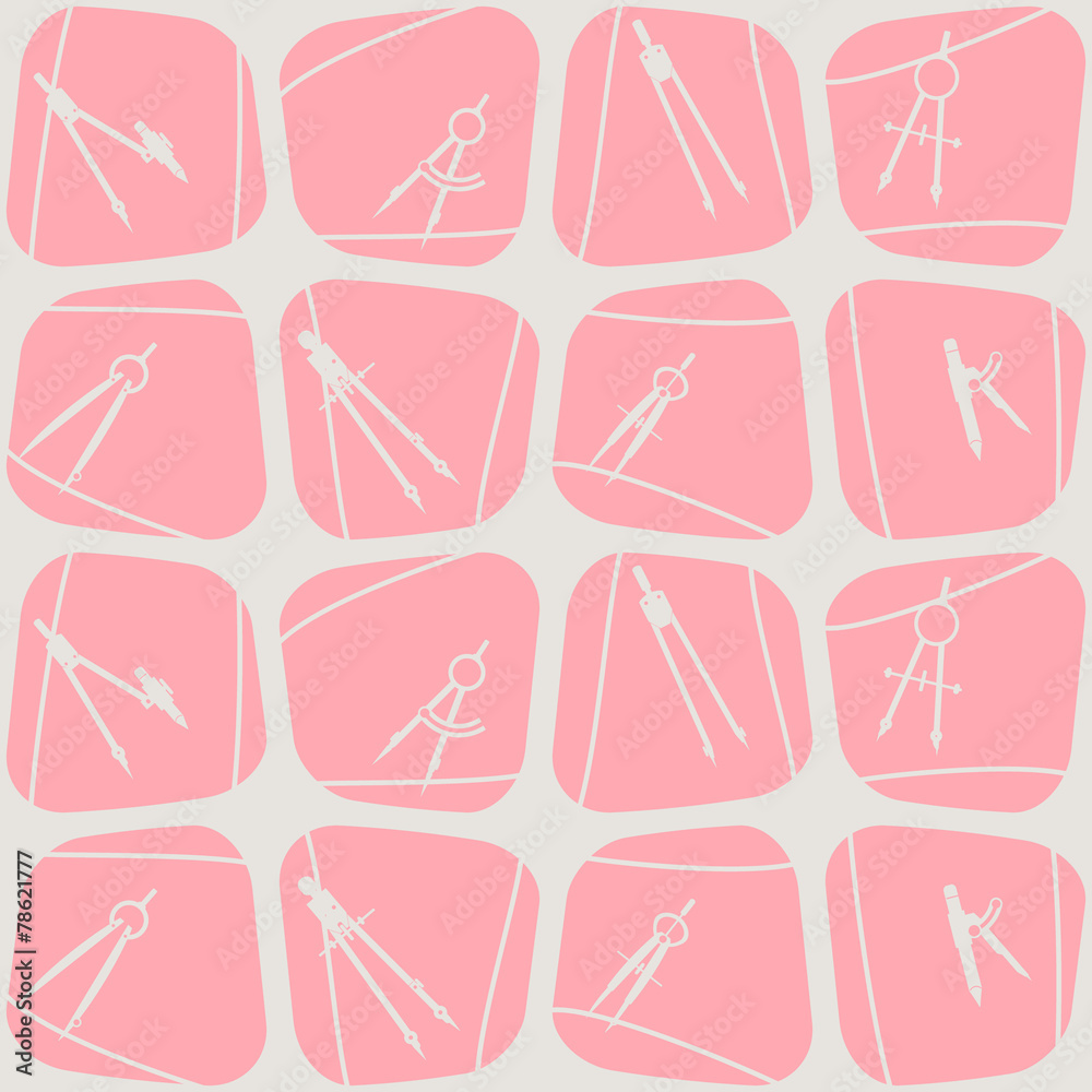 seamless background with different compasses seamless background with different compasses