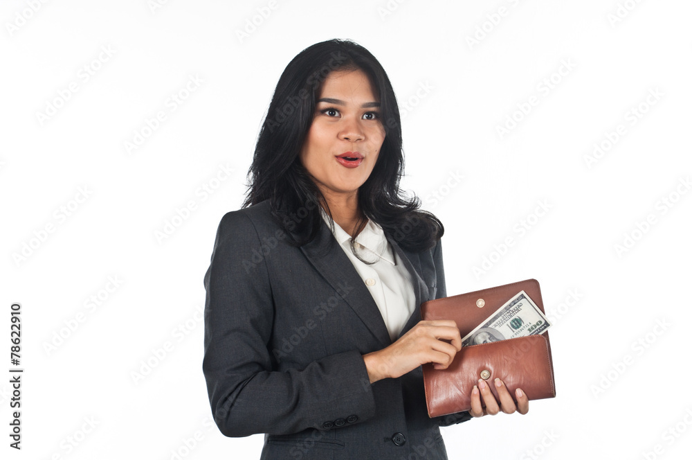 Beautiful woman with good job and success careers Beautiful woman with good job and success careers