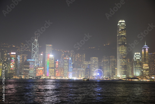 Skyline at night, Hong Kong, China © vormenmedia