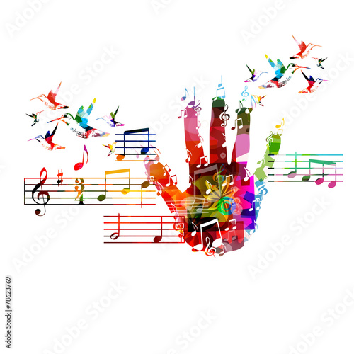 Colorful music background
