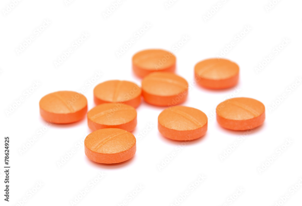 pills isolated on white background pills isolated on white background