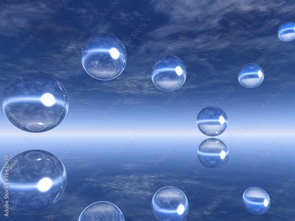 blue bubbles