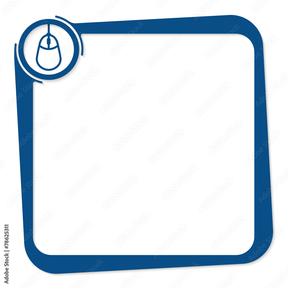 vector box for any text with mouse icon vector box for any text with mouse icon