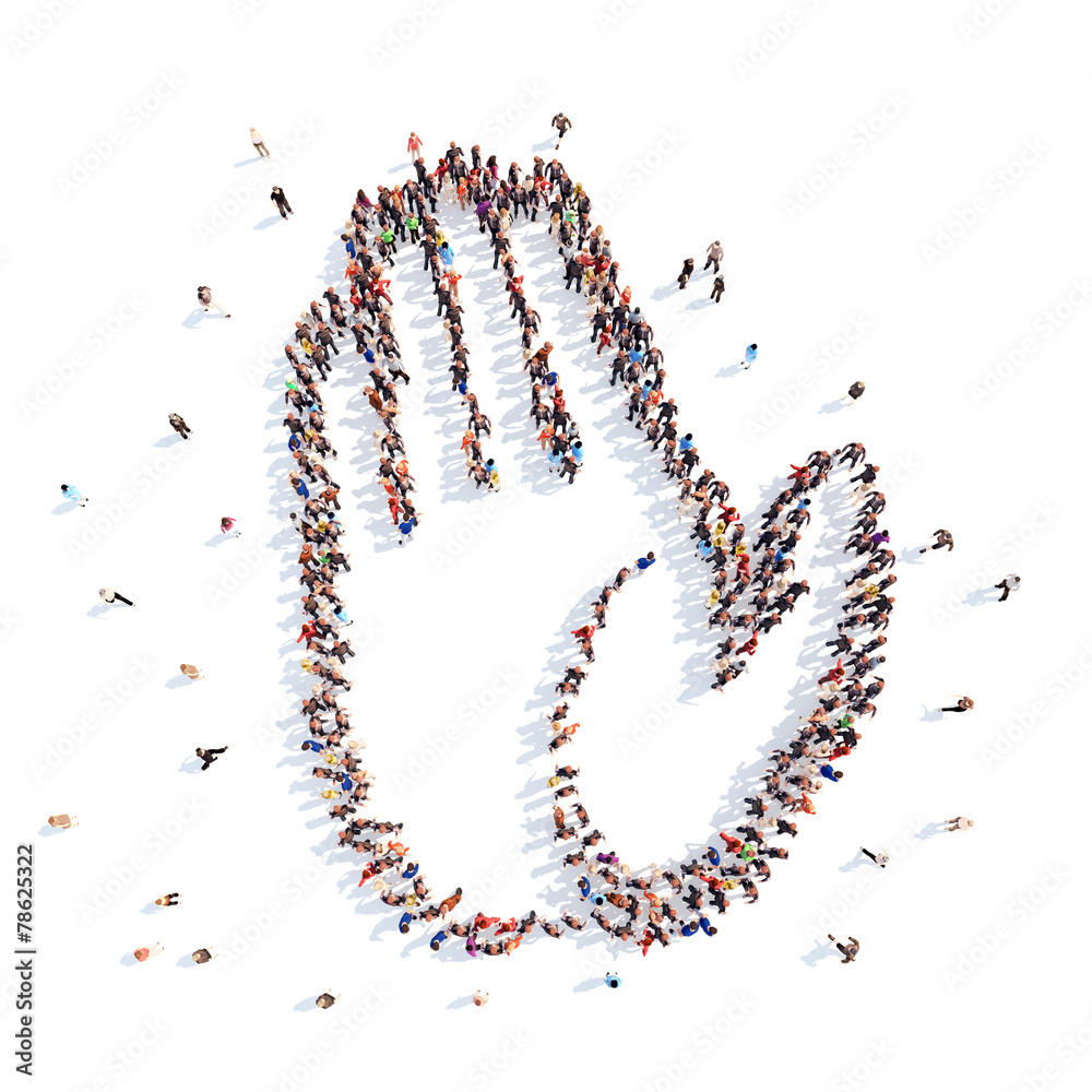 People in the form of an abstract symbol business. People in the form of an abstract symbol business.