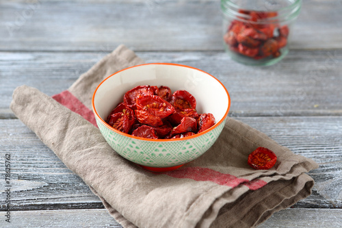 Sun dried cherry tomatoes in a bowl