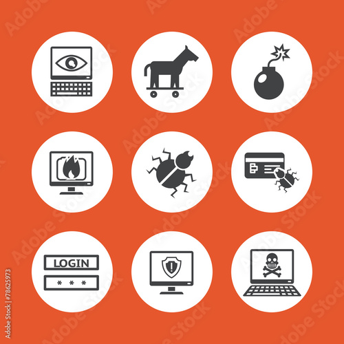 Computer Threats Icons