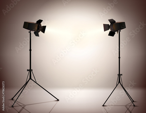 Standing Spotlights Background