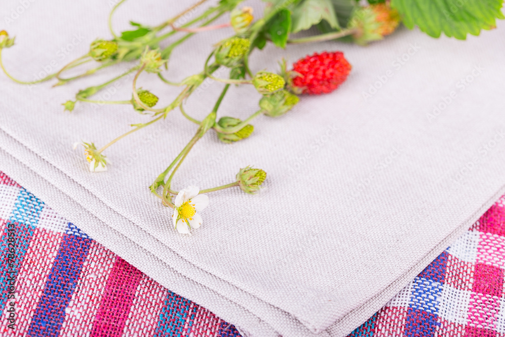 strawberries napkin strawberries napkin