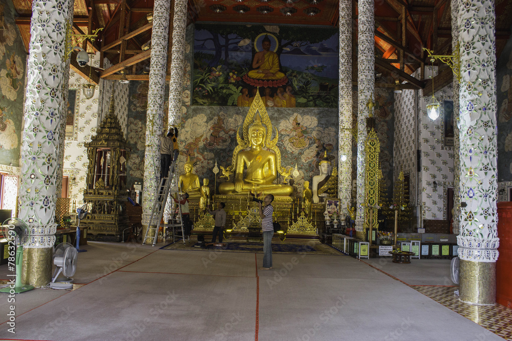 Fototapeta premium Places of worship and temple art of Thailand.