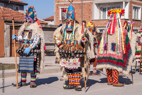 Colorful costumes and masks