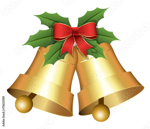 Christmas Holiday Bells Vector Illustration